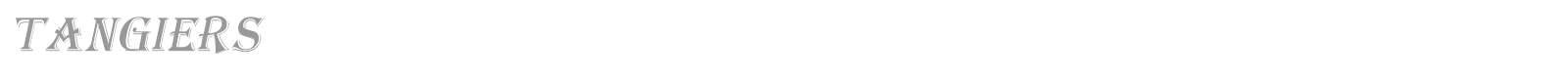 Tangiers font preview