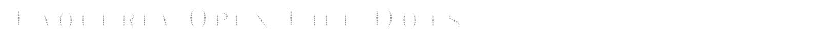 Taqueria Open Fill Dots font preview