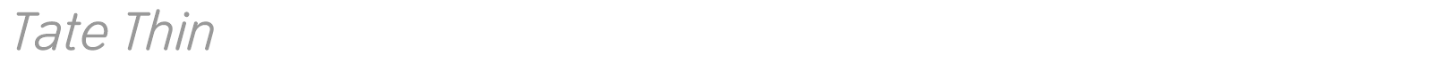 Tate font preview