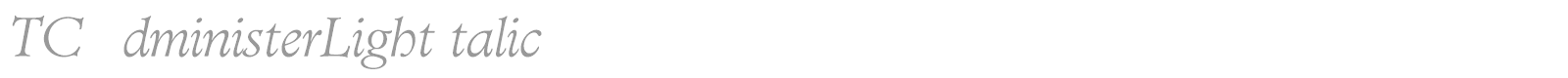 TCAdministerBold font preview