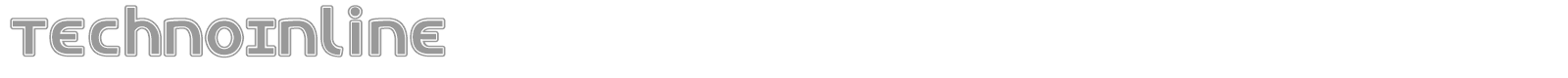 TechnoInline font preview