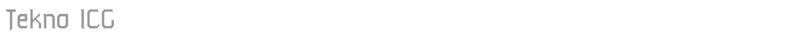 Tekno ICG font preview
