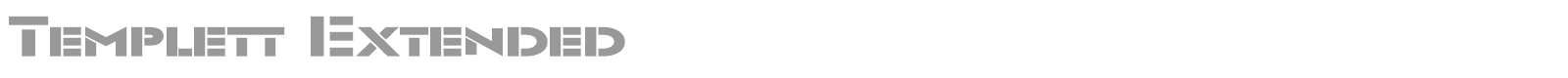 Templett font preview