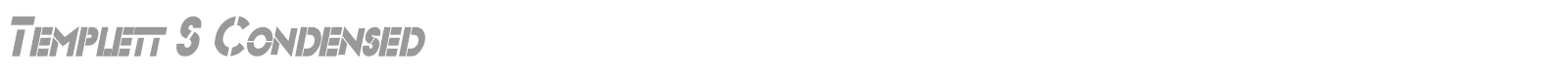 Templett font preview