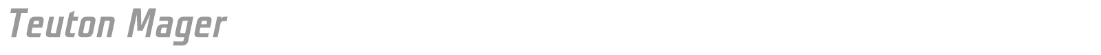 Teuton Fett font preview