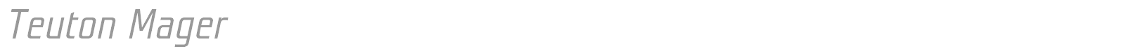 Teuton Fett font preview