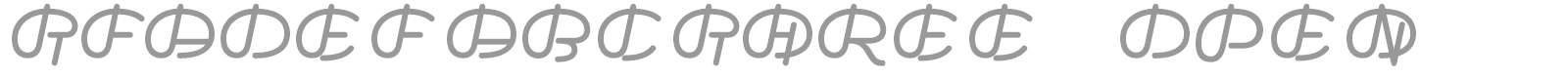TFAdefabcThree font preview