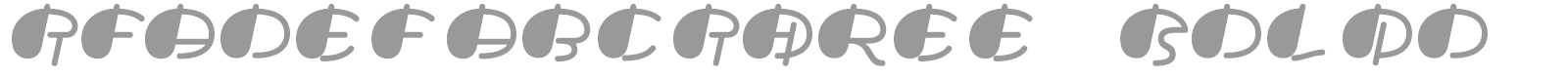 TFAdefabcThree font preview