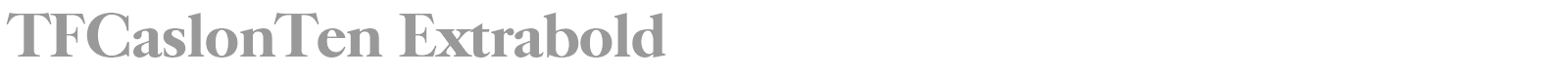 TFCaslonTen font preview