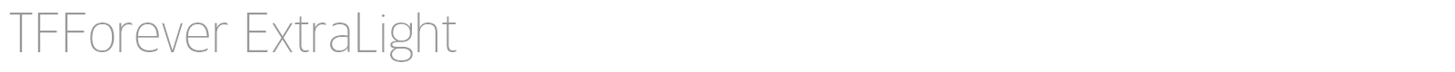 TFForever font preview