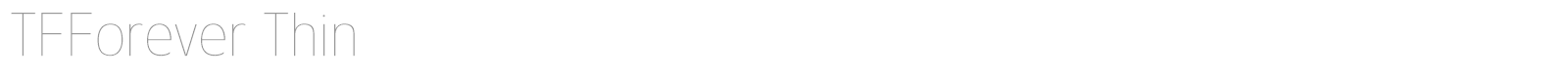 TFForever font preview