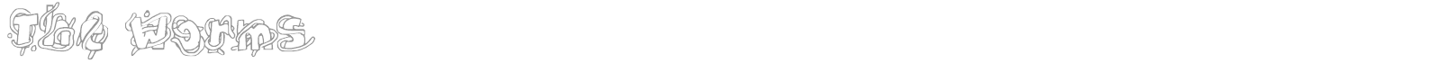 The Worms font preview