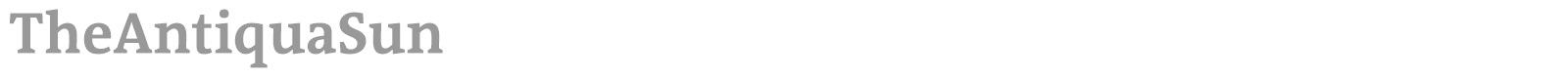 TheAntiquaSun font preview