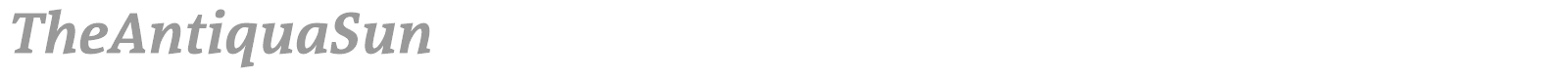 TheAntiquaSun font preview