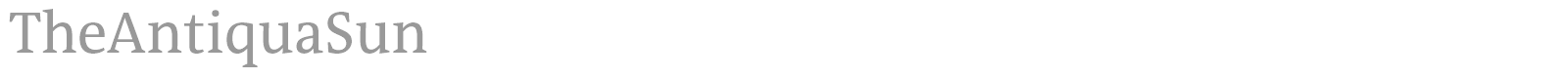 TheAntiquaSun font preview