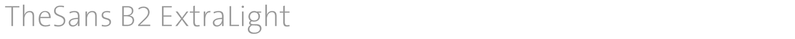 TheSans font preview