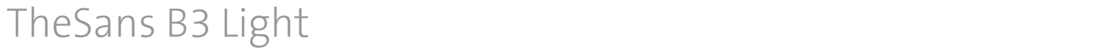 TheSans font preview