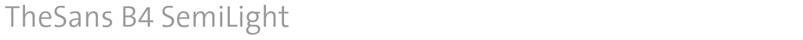 TheSans font preview