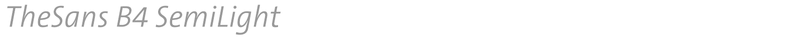 TheSans font preview