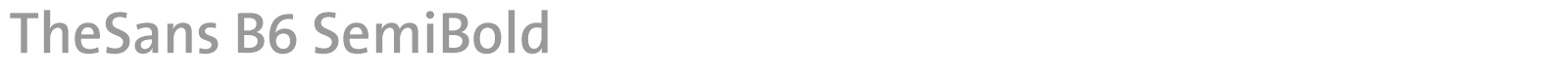 TheSans font preview