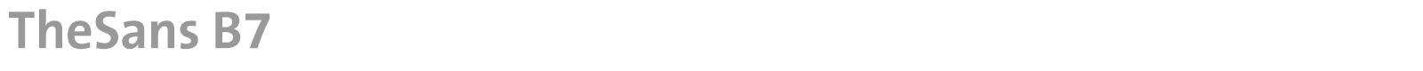 TheSans font preview
