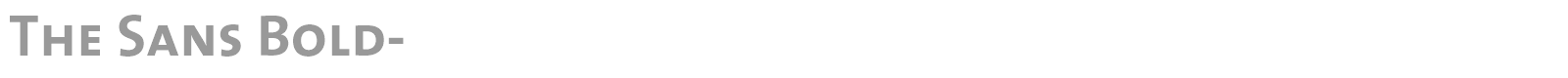 TheSans font preview