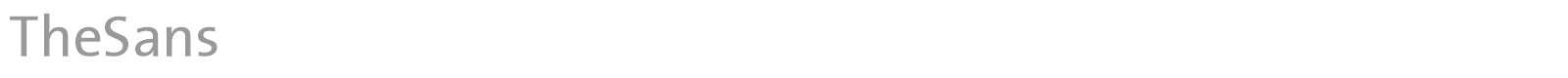 TheSans font preview