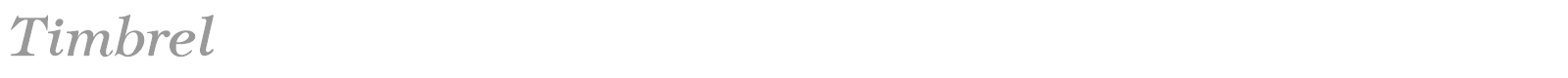 Timbrel font preview