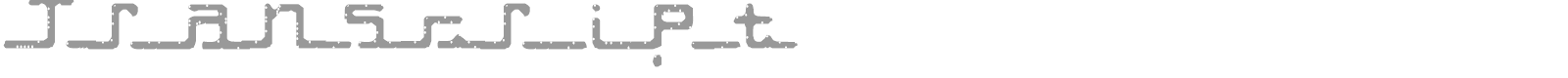 Transcript font preview