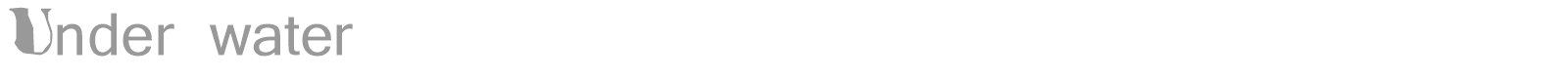 Underwater font preview