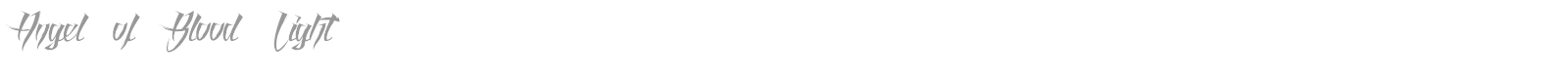 Angel of Blood Light font preview