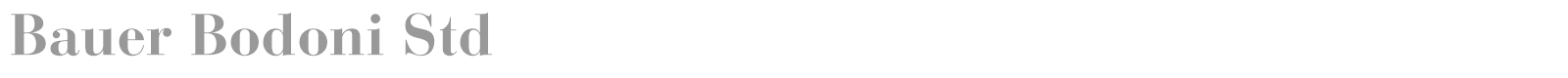 Bauer Bodoni Std 1 font preview