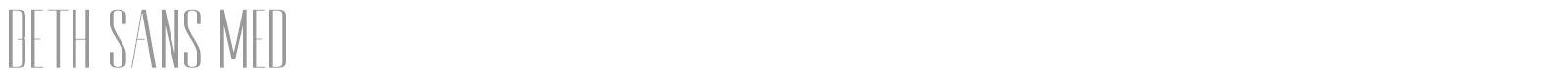 Beth Sans Med font preview