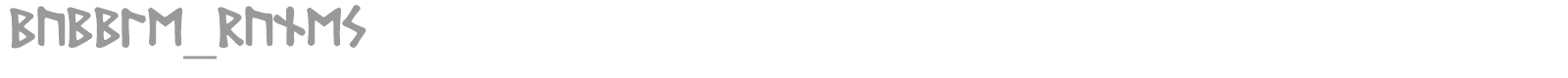 Bubble_Runes font preview