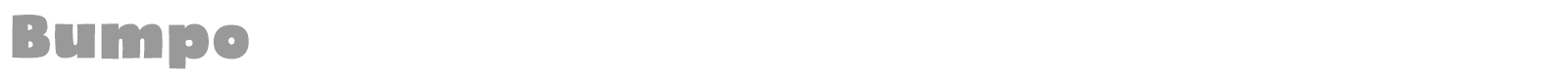 Bumpo font preview