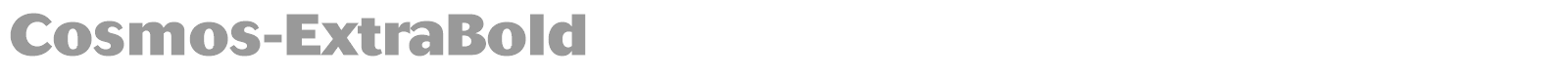 Cosmos-ExtraBold font preview