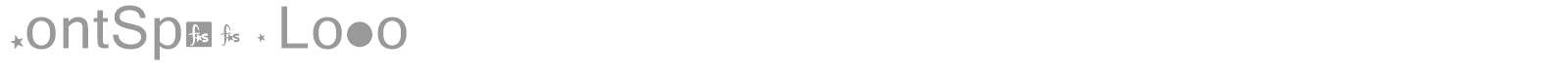 FontSpaceLogo font preview