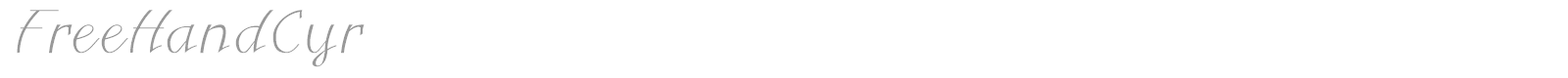 FreeHandCyr font preview