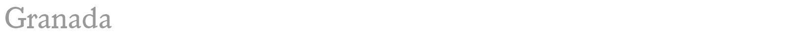 Granada font preview