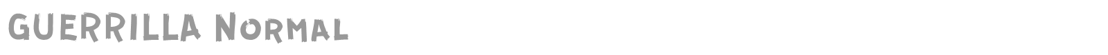GUERRILLA font preview