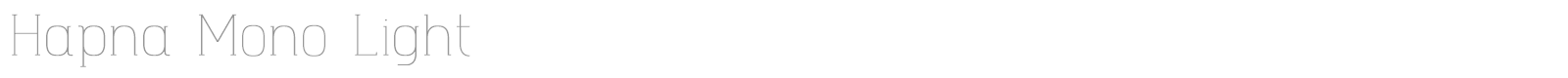 Hapna Mono font preview