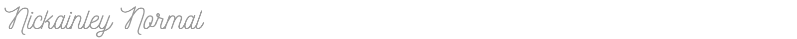 Nickainley font preview