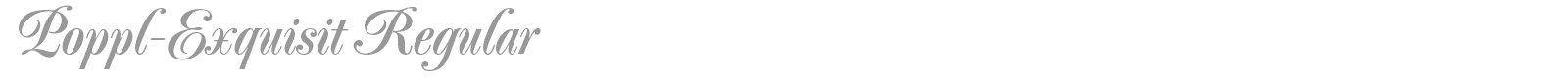 Poppl-Exquisit font preview