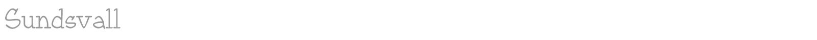 Sundsvall font preview