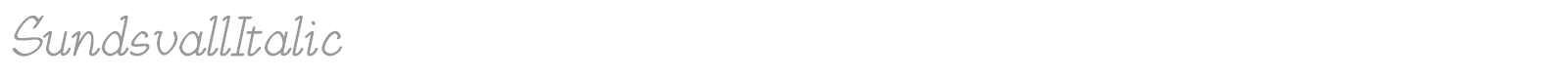 Sundsvall font preview