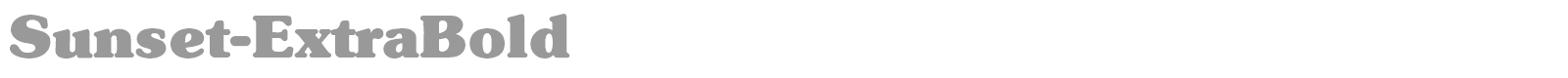 Sunset-Regular font preview