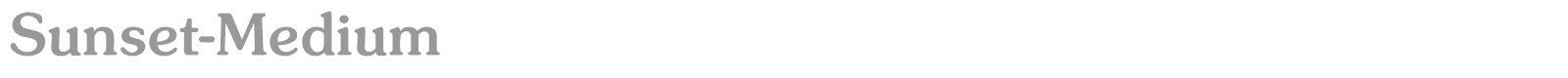 Sunset-Regular font preview