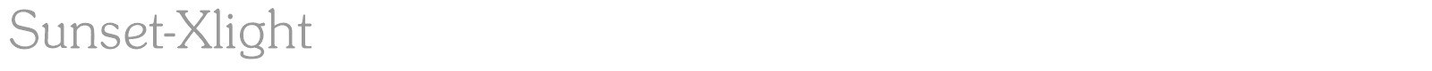 Sunset-Regular font preview