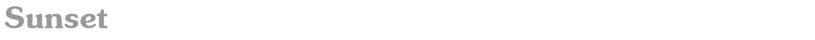 Sunset font preview