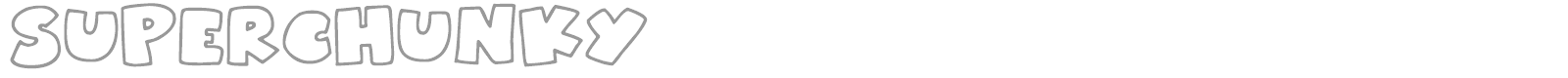 Superchunky font preview